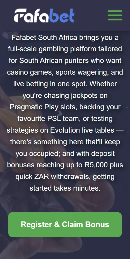 Fafabet Mobile App